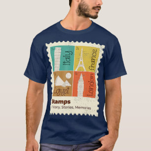 Eiffelturm Schiefer Turm Turm Pisa Pyramid Uhr T T-Shirt