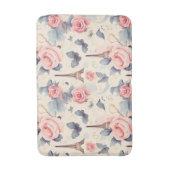 Eiffelturm Schmetterling und Rose Muster Badematte (Vorderseite Vertikal)