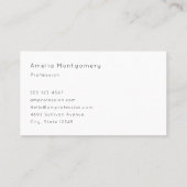 Eiffelturm Schmetterling und Rose Muster Visitenkarte (Rückseite)