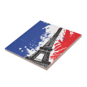 Eiffelturm | Schmutz-Flagge Paris, Frankreich | Fliese (Seite)