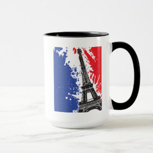 Eiffelturm Schmutz-Flagge Paris, Frankreich Tasse