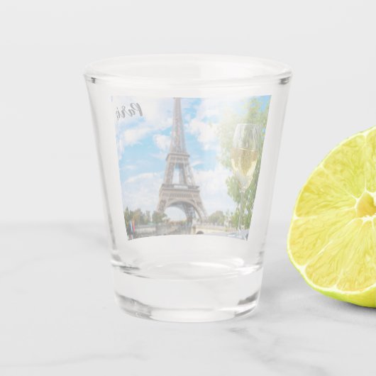 Eiffelturm Schnapsglas (Rückseite)