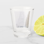 Eiffelturm-Schnee Schnapsglas (Rückseite)