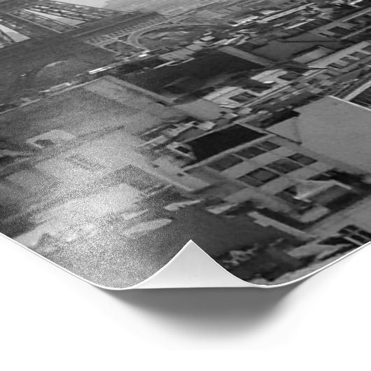 Eiffelturm (schwarz und weiß) fotodruck (Ecke)