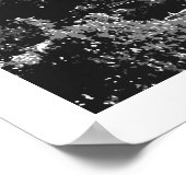 Eiffelturm schwarz-weiß poster (Ecke)