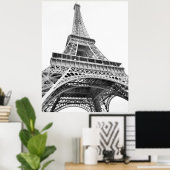 Eiffelturm Schwarz-Weiß-Poster Poster (Heimbüro)