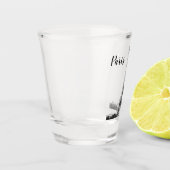 Eiffelturm schwarz-weiß schnapsglas (Links)