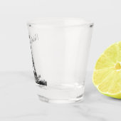 Eiffelturm schwarz-weiß schnapsglas (Rechts)