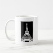 Eiffelturm Schwarz-weißes Bild Kaffeetasse (Links)