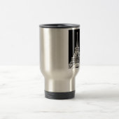 Eiffelturm Schwarz-weißes Bild Reisebecher (Mittel)