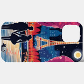 Eiffelturm-Sehenswürdigkeit Paris Case-Mate iPhone Hülle (Rückseite (Horizontal))