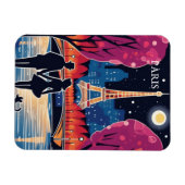 Eiffelturm-Sehenswürdigkeit Paris Magnet (Horizontal)