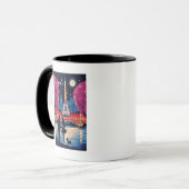 Eiffelturm-Sehenswürdigkeit Paris Tasse (Vorderseite Links)