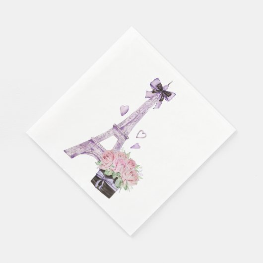 Eiffelturm Serviette (Ecke)