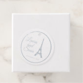 Eiffelturm Silver Foil Hochzeitsdekor Geschenkanhänger (Mit Box)