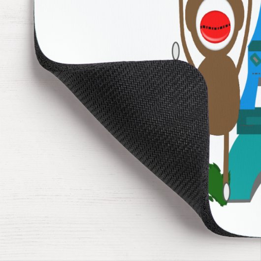 Eiffelturm-Socken-Affe-Geschenke Mousepad (Ecke)