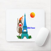 Eiffelturm-Socken-Affe-Geschenke Mousepad (Mit Mouse)