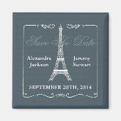 Eiffelturm speichert das Date Magnet (Vorne)