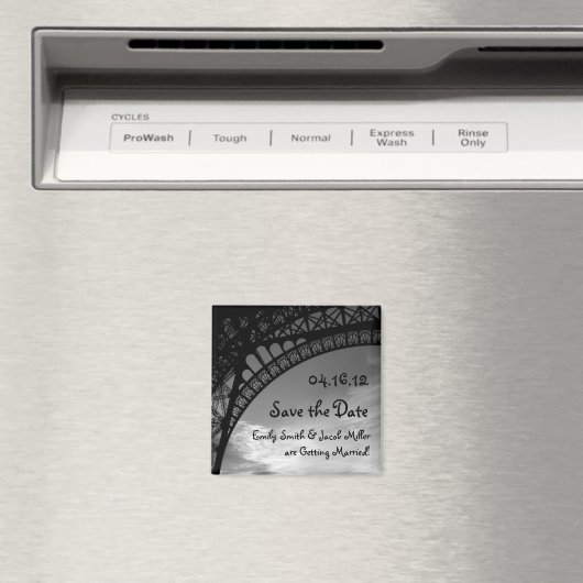 Eiffelturm speichert Datumsmagnete Magnet (In Situ (Geschirrspüler))