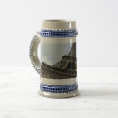 Eiffelturm Stein Bierglas (Vorderseite Links)