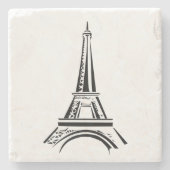 Eiffelturm Steinuntersetzer (Vorderseite)