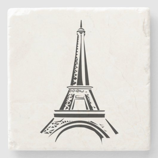 Eiffelturm Steinuntersetzer (Vorderseite)