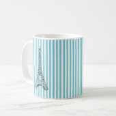 Eiffelturm Strip Tasse (Vorderseite Links)