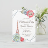 Eiffelturm, Sukkulturrente Einladung (Stehend Vorderseite)