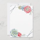 Eiffelturm, Sukkulturrente Einladung (Rückseite)