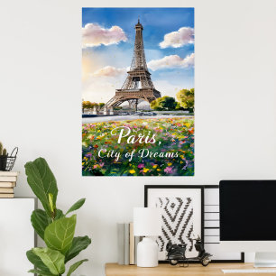 Eiffelturm Sunrise in Paris Poster