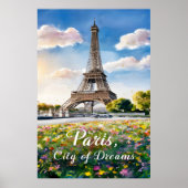 Eiffelturm Sunrise in Paris Poster (Vorne)