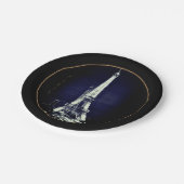 Eiffelturm & Surreal Paris Art/Liebe Frankreich BV Pappteller (Schrägansicht)