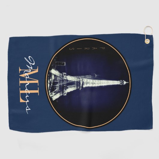 Eiffelturm & Surreal Paris Art/Liebe Frankreich Go Golfhandtuch (Horizontal)