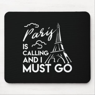 Eiffelturm T-Shirt Paris Ruft Paris Urlaub Mousepad