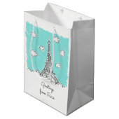 Eiffelturm-Tasche Mittlere Geschenktüte (Vorderseite Schrägansicht)