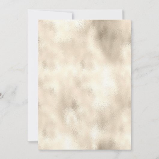 Eiffelturm, Tiara Gold Quinceañera Einladung (Rückseite)