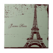 Eiffelturm - Tile & Trivets Fliese (Vorderseite)