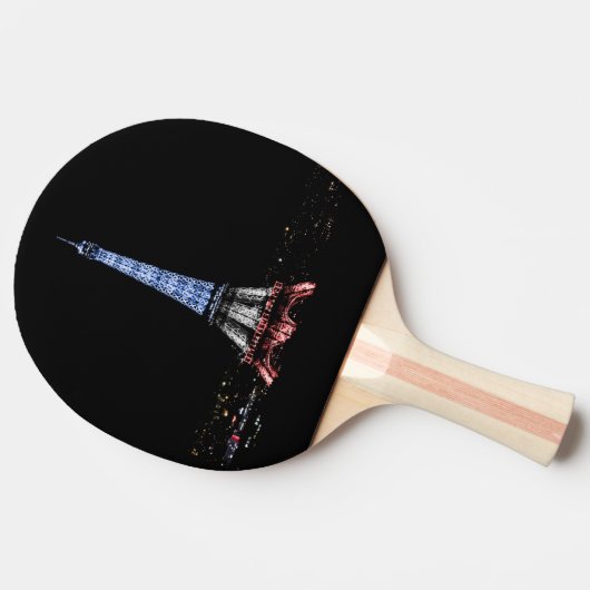 Eiffelturm Tischtennis Schläger (Seitenansicht)