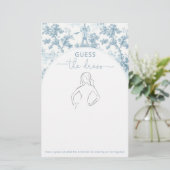 Eiffelturm Toile Guess das Brautspiel (Stehend Vorderseite)