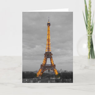 Eiffelturm (Tour Eiffel) Feiertagskarte
