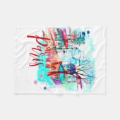 Eiffelturm Treffpunkt Mich Pariser Wasserfarben Sp Fleecedecke (Vorderseite (Horizontal))