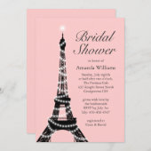 Eiffelturm Twinkles Bridal Dusche Einladung (Vorne/Hinten)
