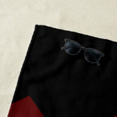 Eiffelturm und Aufschriften Paris im Herzen Strandtuch (Beispiel)