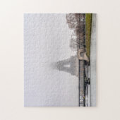 Eiffelturm und Bir-hakeim-Brücke an einem schönen Puzzle (Vertikal)