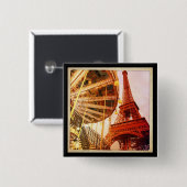 Eiffelturm und Carrousel Button (Vorne & Hinten)