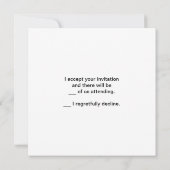 Eiffelturm und Carrousel Einladung (Rückseite)