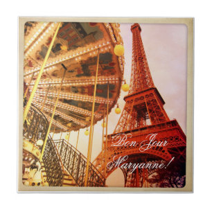 Eiffelturm und Carrousel Fliese