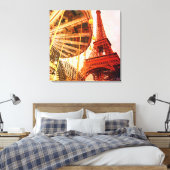 Eiffelturm und Carrousel Leinwanddruck (Insitu (Schlafzimmer))