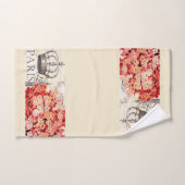 Eiffelturm und Hydrangea Badetuch Set (Handtuch)
