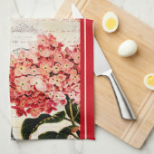 Eiffelturm und Hydrangea Küchentücher (Viertel Falte)